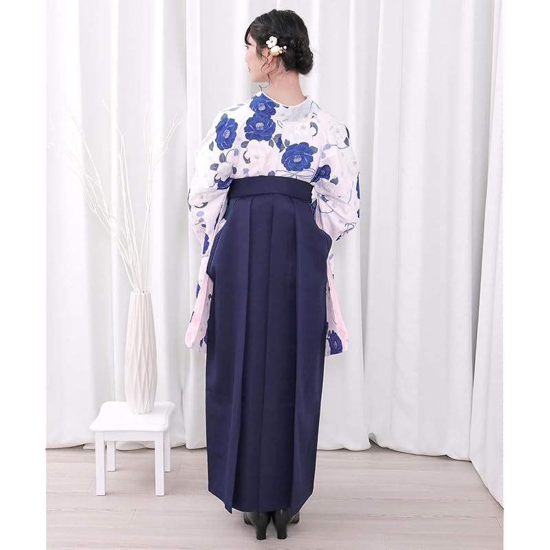 KYOETSU] [キョウエツ] 袴セット 二尺袖着物 無地袴 卒業式 3点