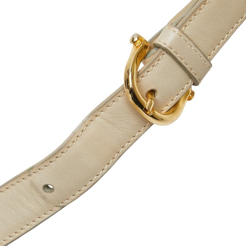 グッチ 001 406 1780 ベージュ ゴールド レザー レディース GUCCI【1  