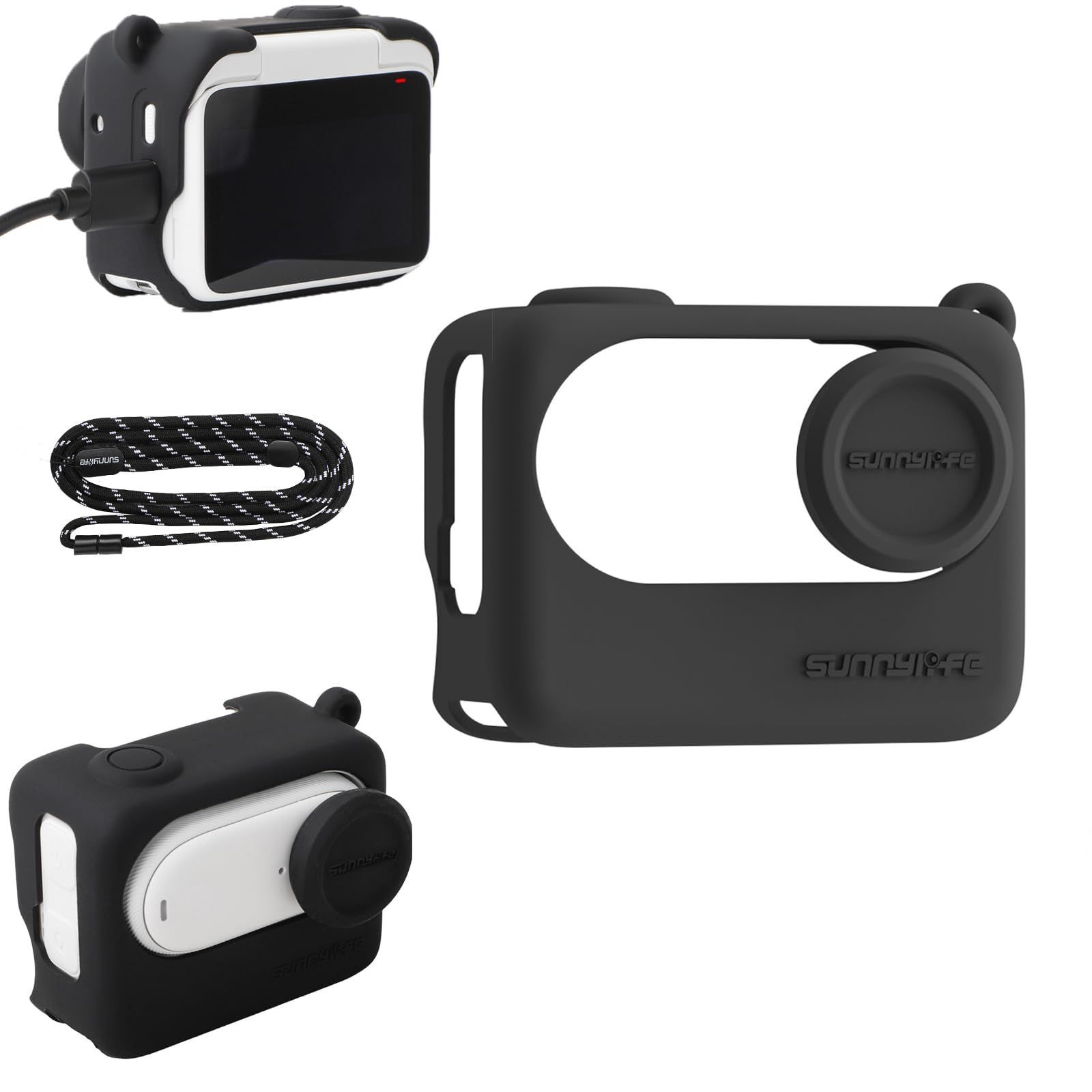 Insta360 う X3用 シリコンケース 防塵 傷防止 シリコンカバー 本体 