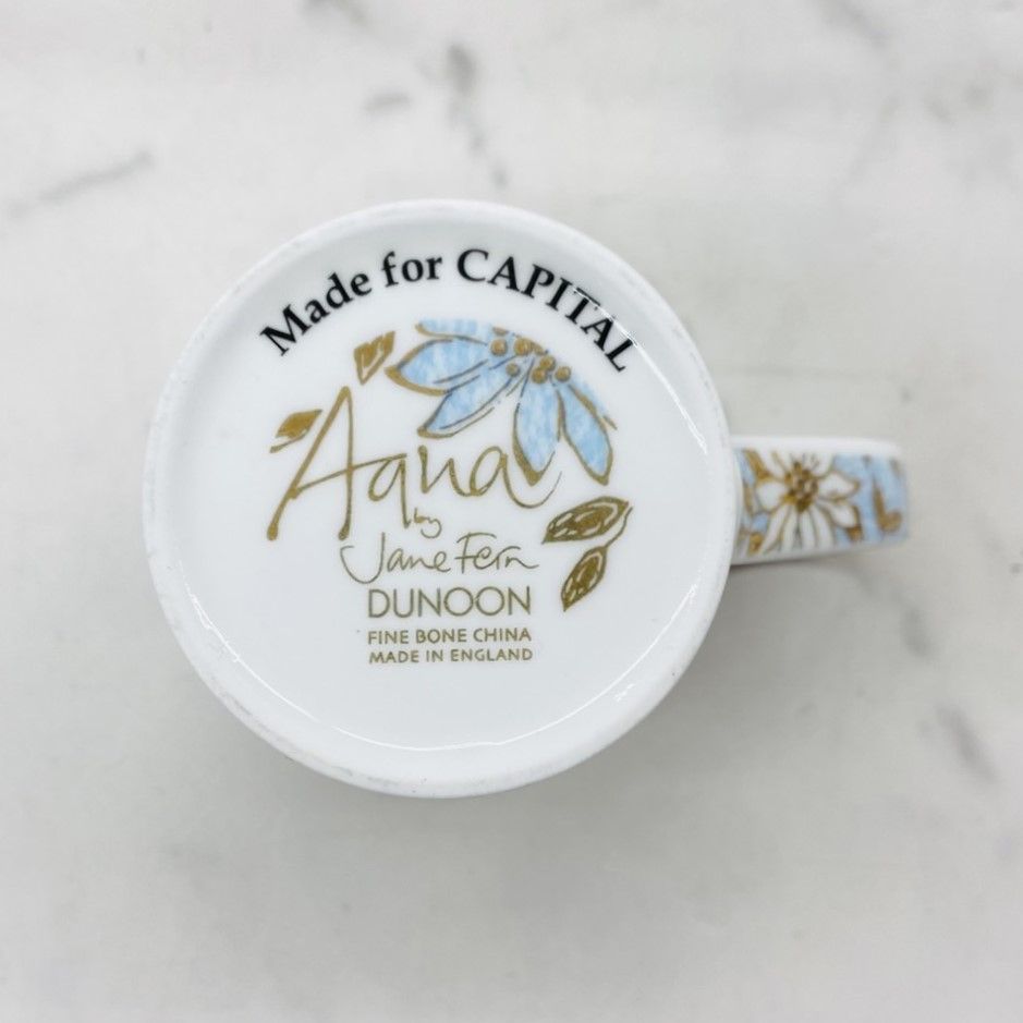 美品♥英国 Dunoon （ダヌーン）の花柄プレート３枚セット DUNOON ダヌーン マグカップ 着物 花柄 桜 蝶 水色 - メルカリ