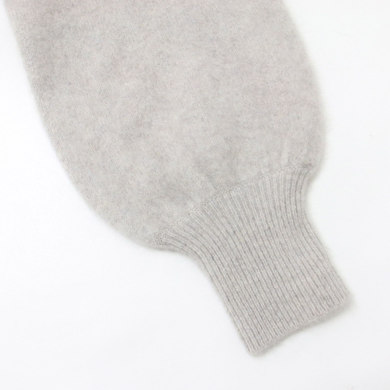 美品 NOBLE ノーブル カーディガン グレー サイズ:FREE 24秋冬 ファー