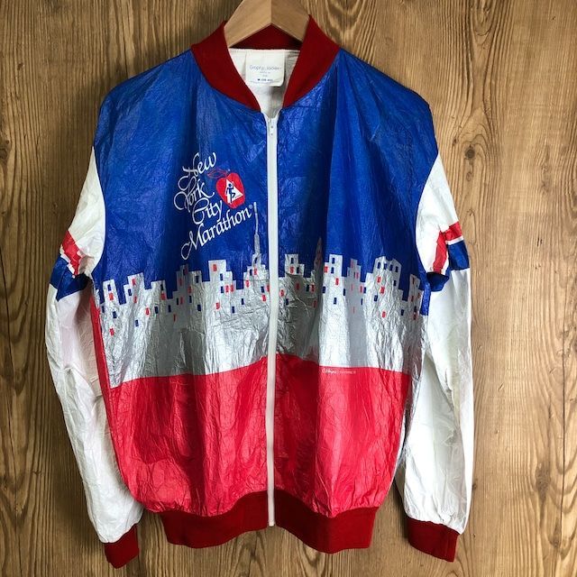80s VINTAGE ニューヨークシティーマラソン ペーパージャケット メンズMサイズ 自由の女神 80年代 ビンテージ ヴィンテージ アメカジ 古着 e24030616