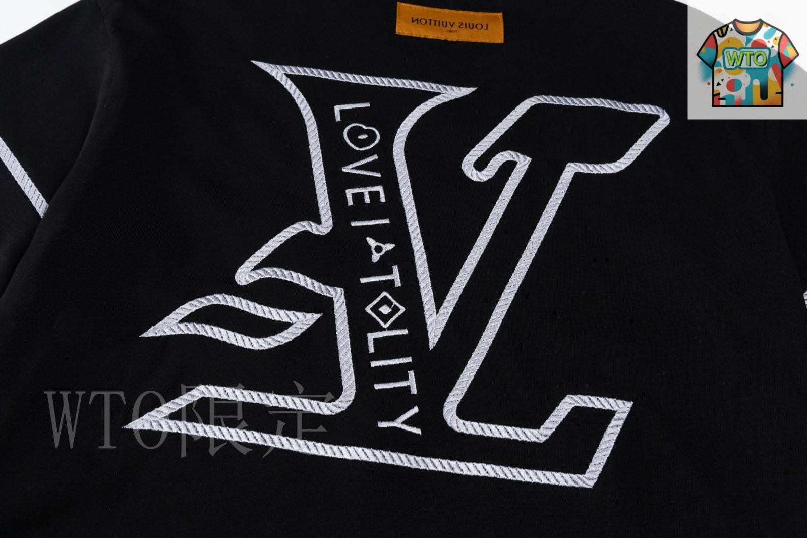 【刺繍が上品で魅力的♪】ルイヴィトン★Tシャツ 今日特価】Louis Vuitton/LV ルイヴィトン 25SS 刺繍ロゴ T