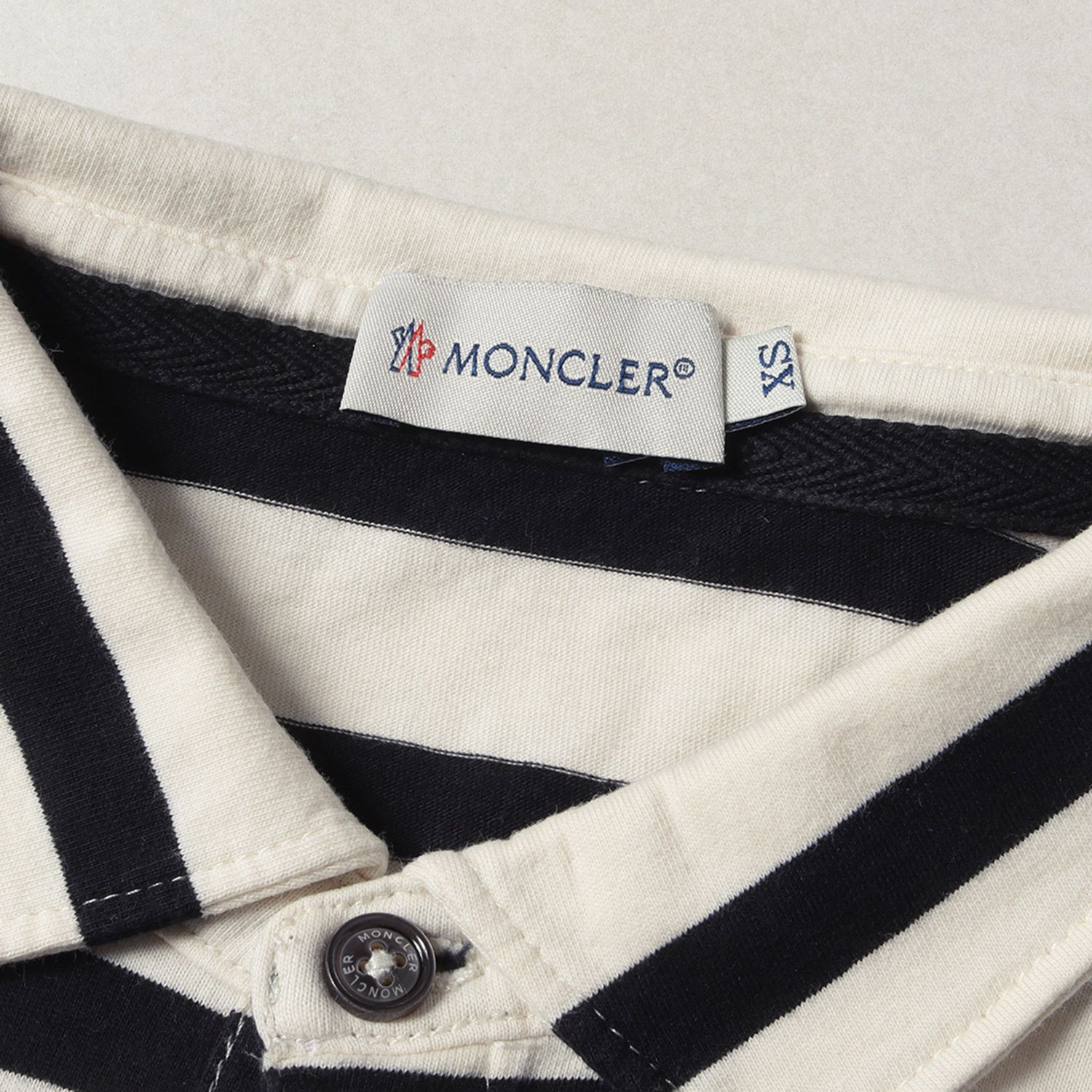 MONCLER 22SS ラバーワッペン 半袖 コットンピケ ポロシャツ XS www