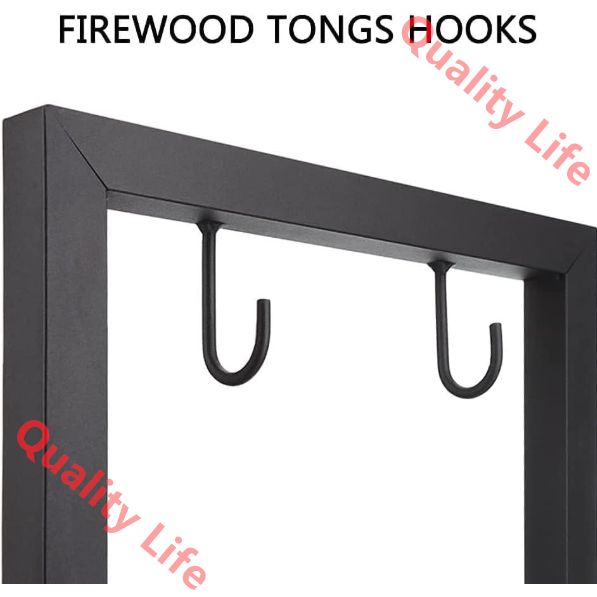 薪の束をしっかり保管でき 屋外の廊下