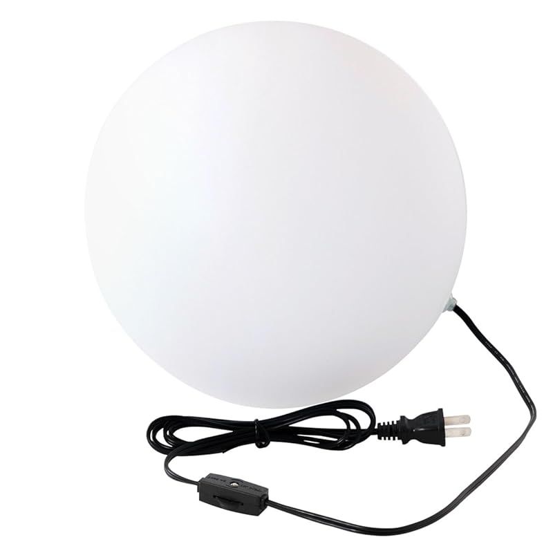 ぼん家具 インテリア照明 LED対応 間接照明 フロアランプ 丸型 ランプ おしゃれ 〔25cm〕 ホワイト