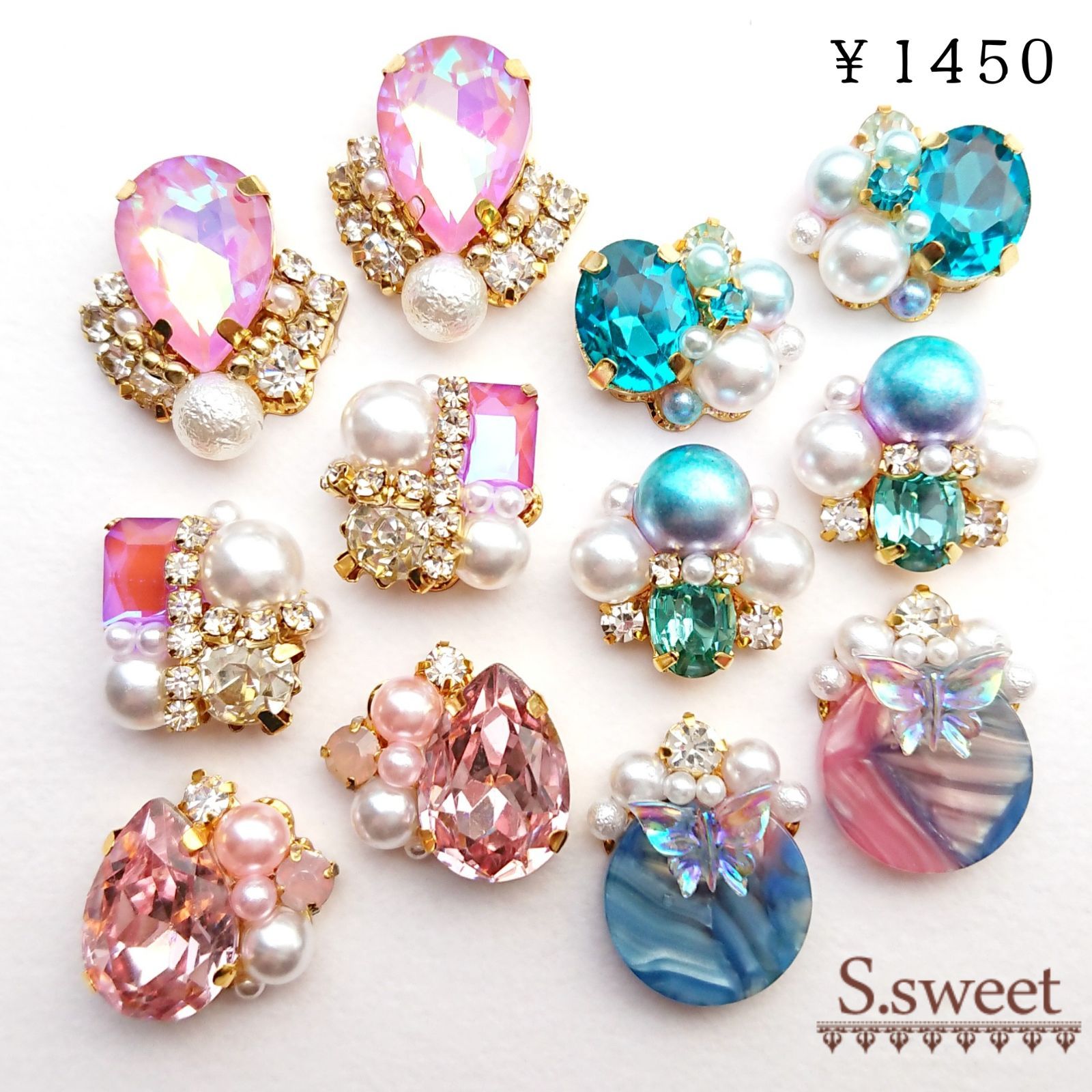 No.1561 カボションパーツ ハンドメイド オリジナルカボション - メルカリ