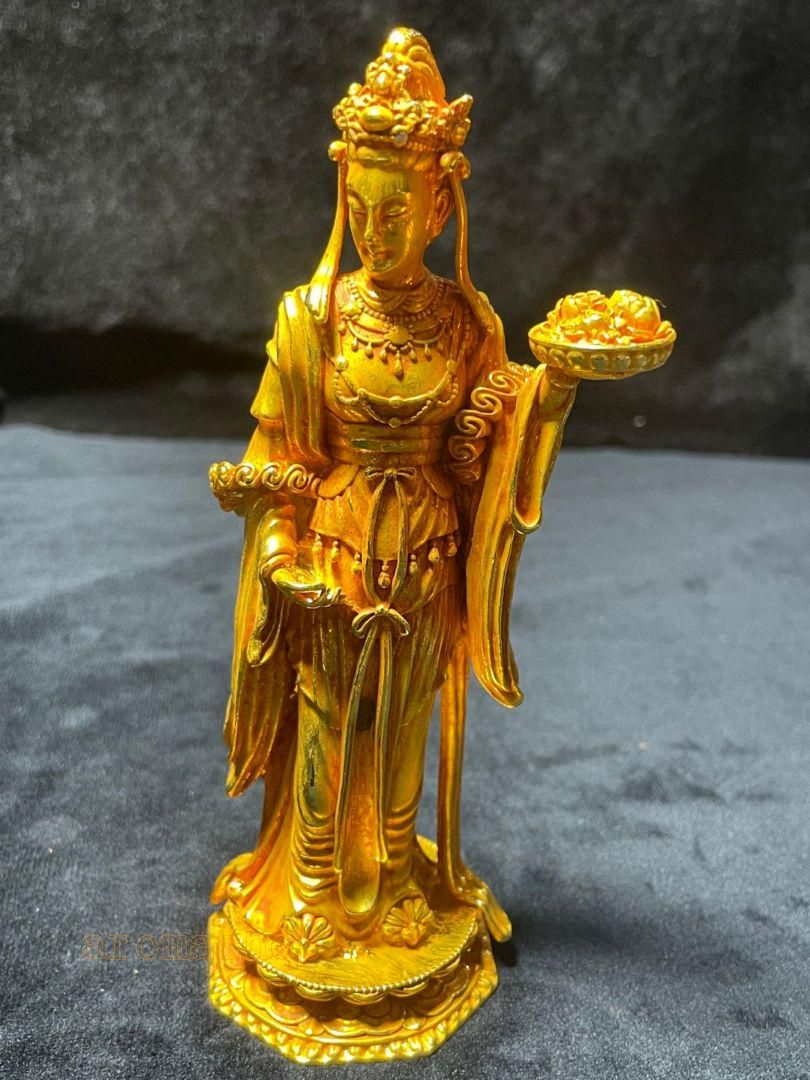 【即出荷】 仏像 仏教美術 観音菩薩仏像 メルカリ - 置物 工芸品 装飾品 銅製 工芸品