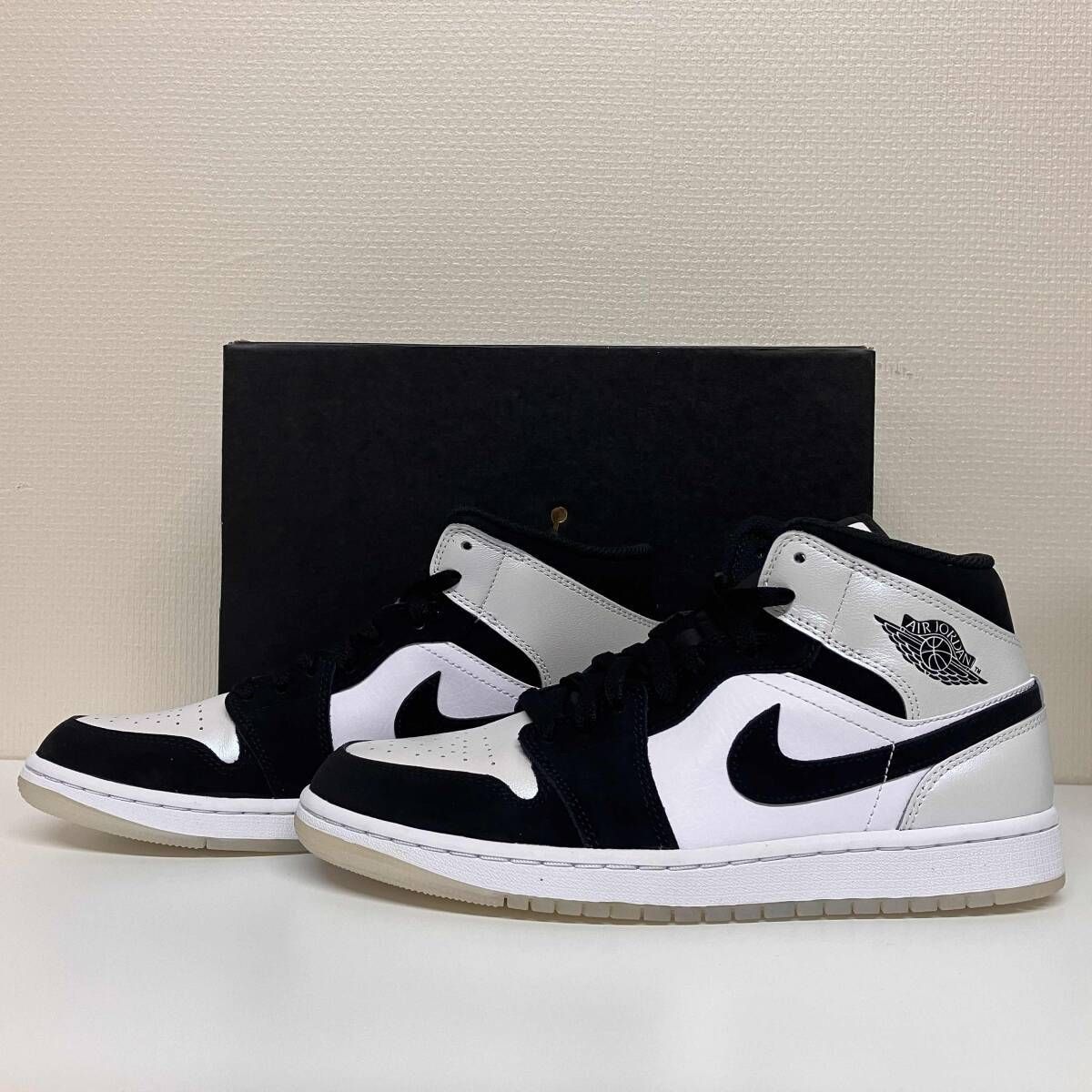 NIKE AIR JORDAN 1 MID OMEGA BLACK WHITE ナイキ エア