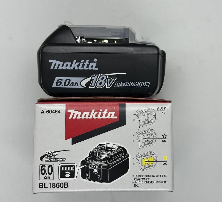 マキタ 純正 リチウムイオンバッテリ BL1860B 18V 6.0Ah A-60464 雪マーク付き