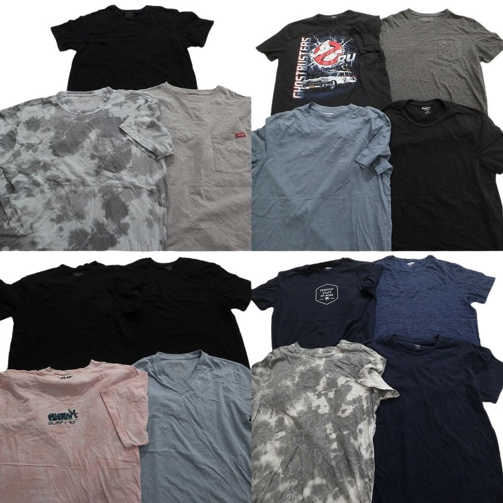 古着卸 まとめ売り ブランドMIX 半袖Tシャツ 15枚セット (メンズ M ) プレイボーイ ディッキーズ バナナリパブリック 中古 古着 MY0146