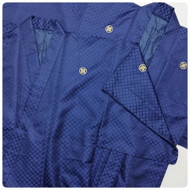 薄い灰青地訪問着コーディネートフルセット 正絹 袷 七五三・入学式