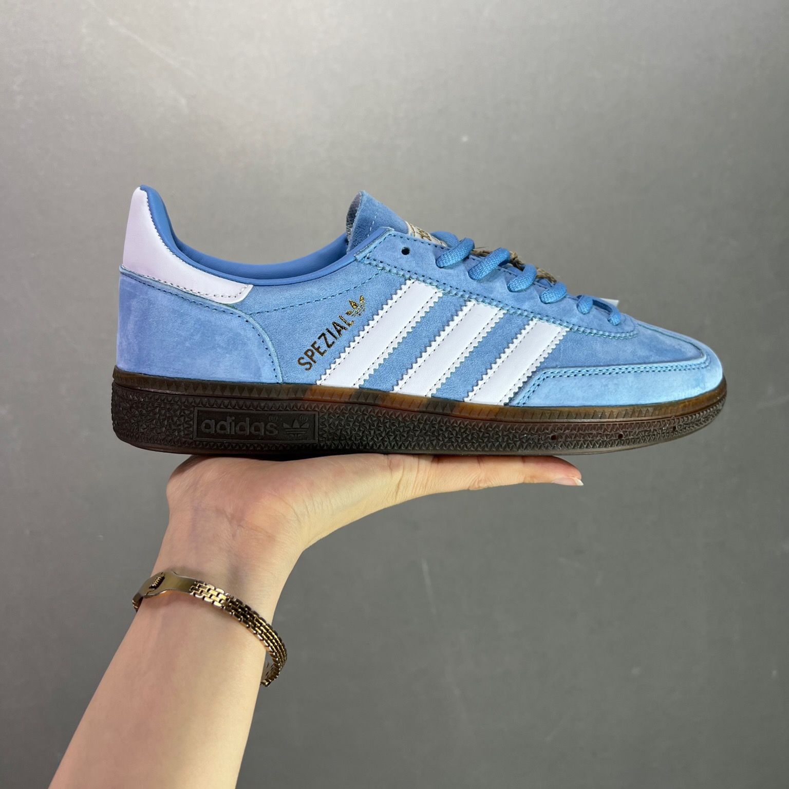 adidas originals Handball SPEZIAL OG スニーカー 男女兼用 ブルー×ホワイト  22-28cm