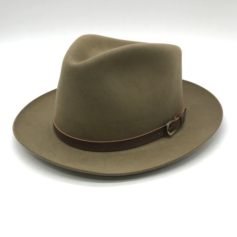 L.L.Bean STETSON  MOOSE RIVER HAT ムースリバーハット 中折れ 筆記体タグ  メンズ 7 3/4  ベージュ エルエルビーン 服飾小物 B12964