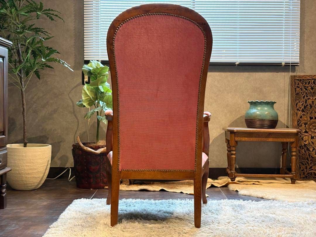 ① フランスアンティーク 輸入家具 ロココ 鋲打 リベット打