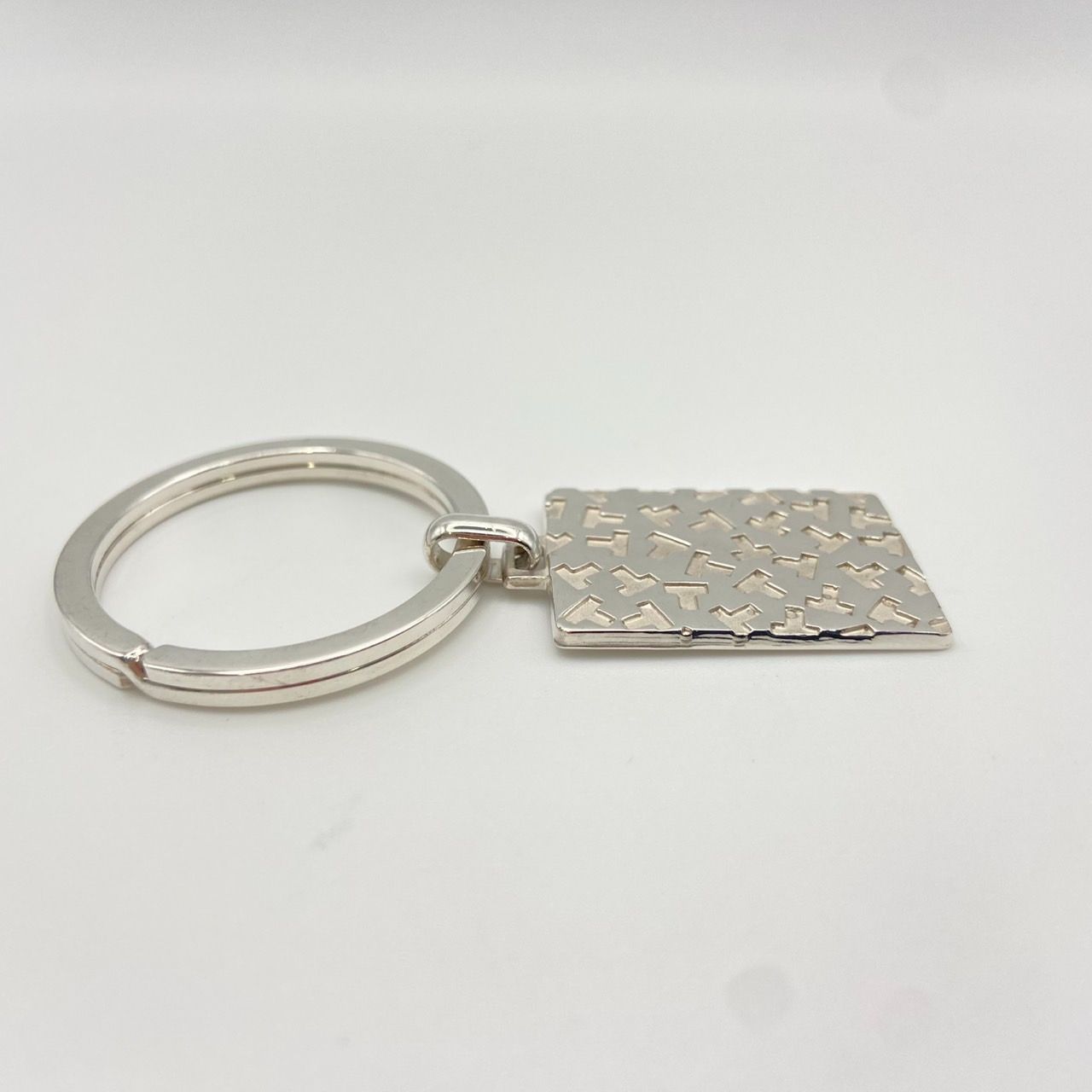 M27524 美品 ティファニー T ロゴ キーリング キーホルダー SV925 希少 良品 TIFFANY&Co. ティファニー キーリング Tロゴ