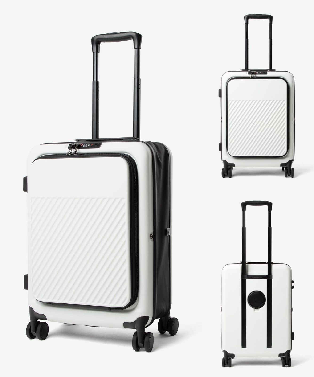 在庫処分 フロントオープン スーツケース 45L アンノウンアンドコー