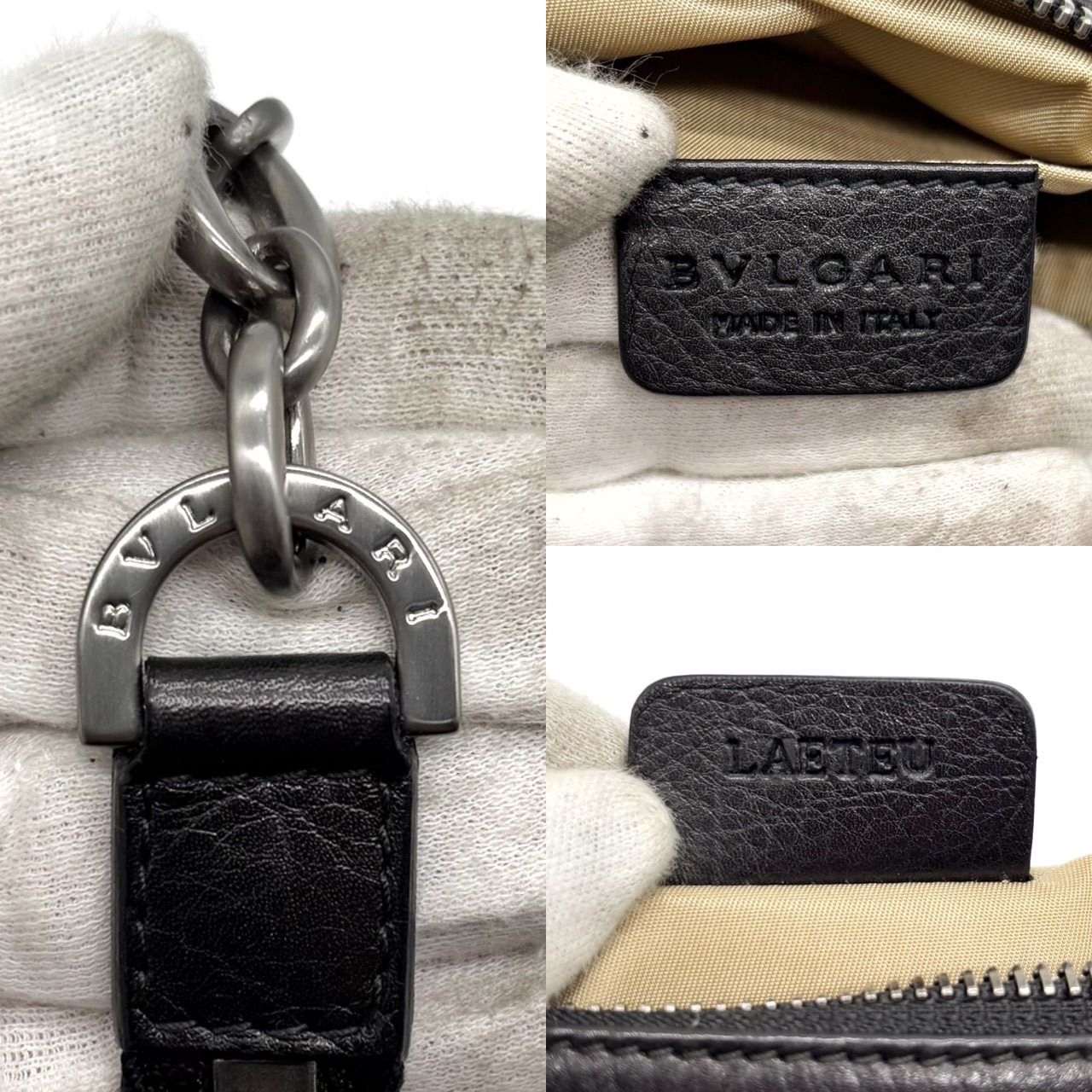 BVLGARI コレツィオーネ　シボレザー　アクセサリーポーチ　ストラップ メルカリ