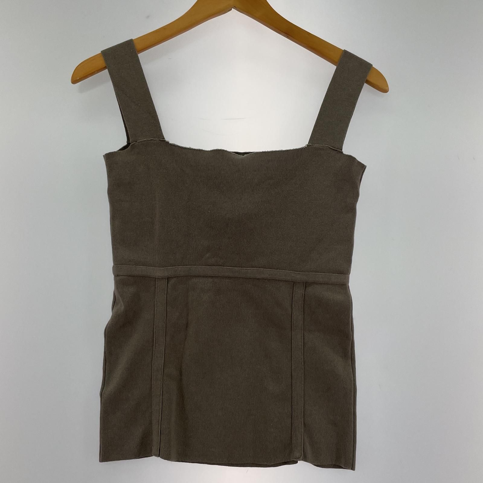 「FRAY I.D」 ノースリーブニット ONE SIZE ベージュ レディース FRAY I.D フレイアイディー カップ付き ノースリーブ ニット
