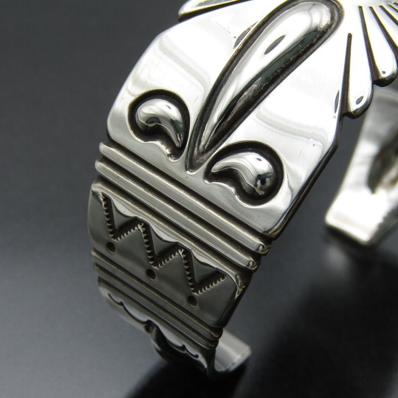 Ron Bedonie ナバホ族 バングル スタンプワーク ロンベドニー ブレスレット メンズ レディース 80007178 KIN-KAAI_COM