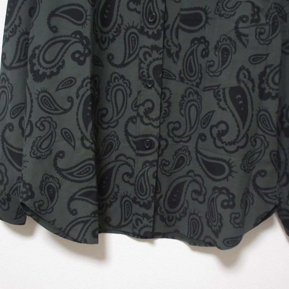 マーガレットハウエル　コットンシルクペイズリーシャツ MARGARET HOWELL - 美品 23AW MARGARET HOWELL マーガレット
