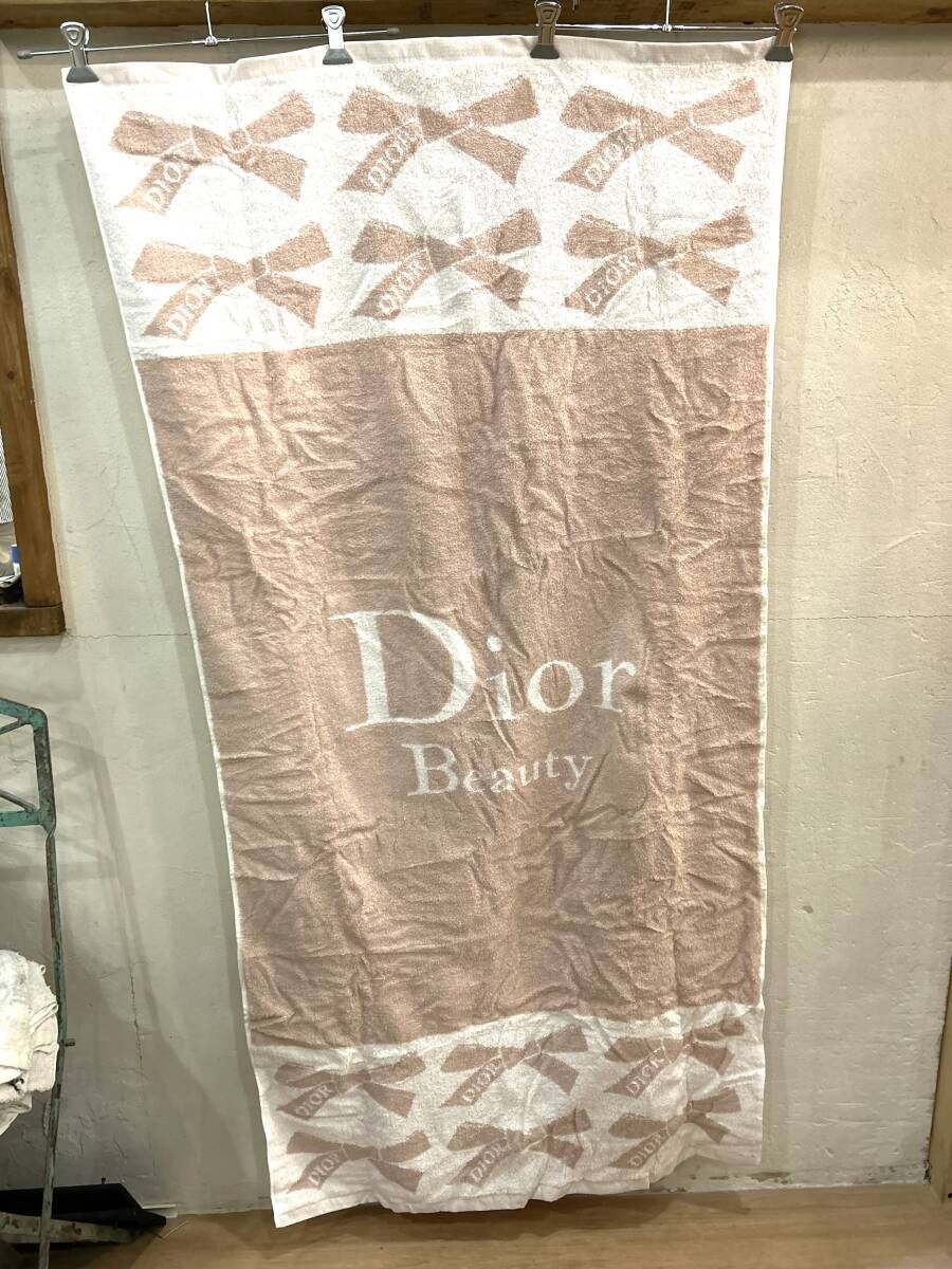 美品 Dior / ディオール ビューティー ビーチタオル ビーチマット 大判