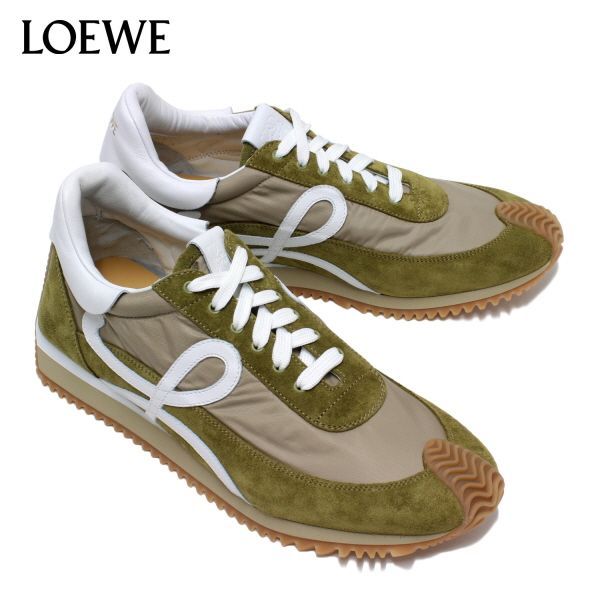 ロエベ LOEWE メンズ FLOW RUNNER フローランナー スニーカー【LINEN/WHITE】 M816282X98 3034 LINEN/WHITE/【2023-24AW】m-shoes