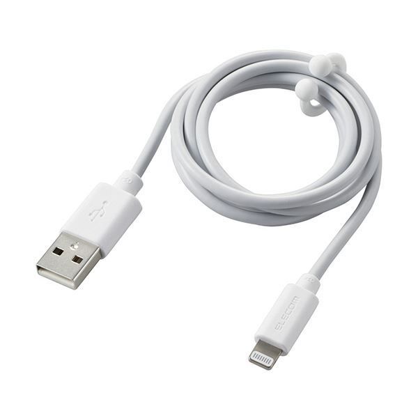 まとめ エレコムまとまるLightningケーブル ホワイト 1.0m RoHS指令準拠 10物質 MPA-MUAL10WH 1本 ×3セット