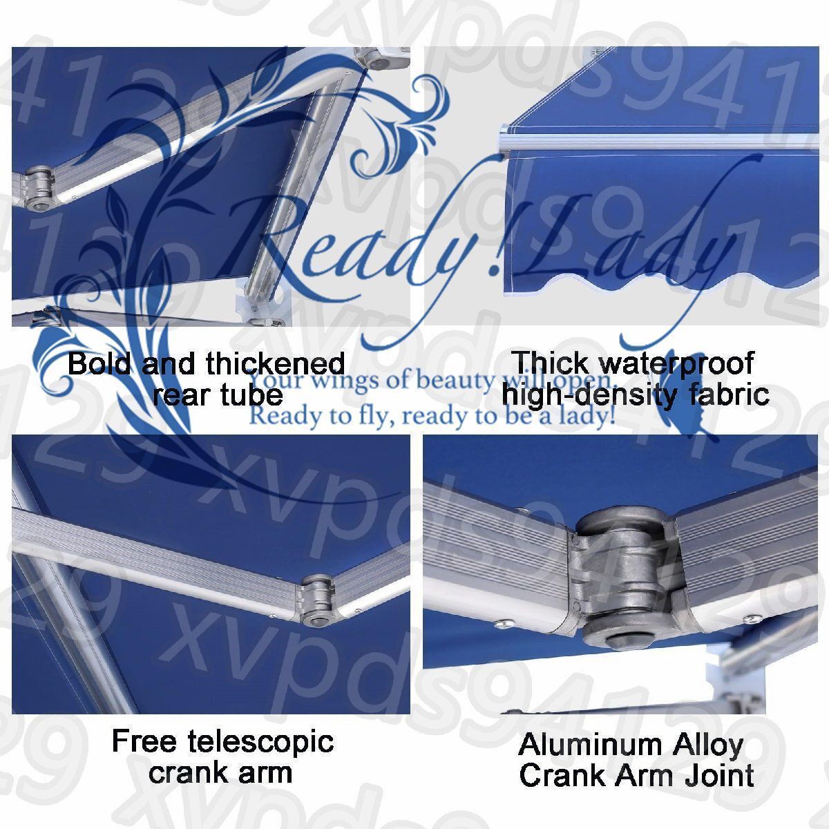 屋外手動伸縮キャノピー 庭用300