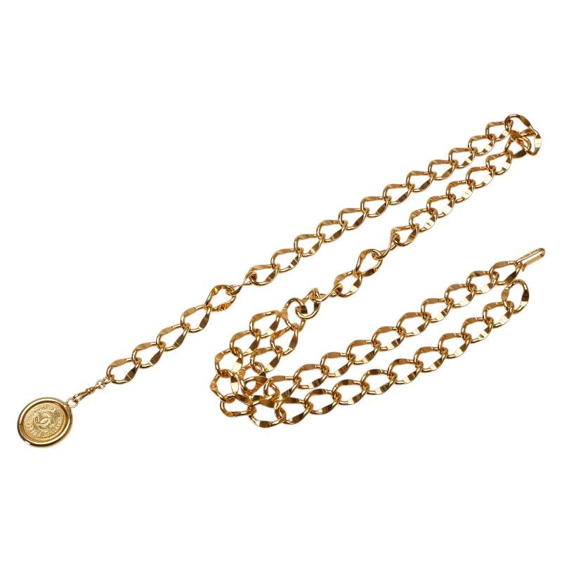 シャネル 31 RUE CAMBON カンボン チェーン ベルト ゴールド メッキ レディース CHANEL 222-04167