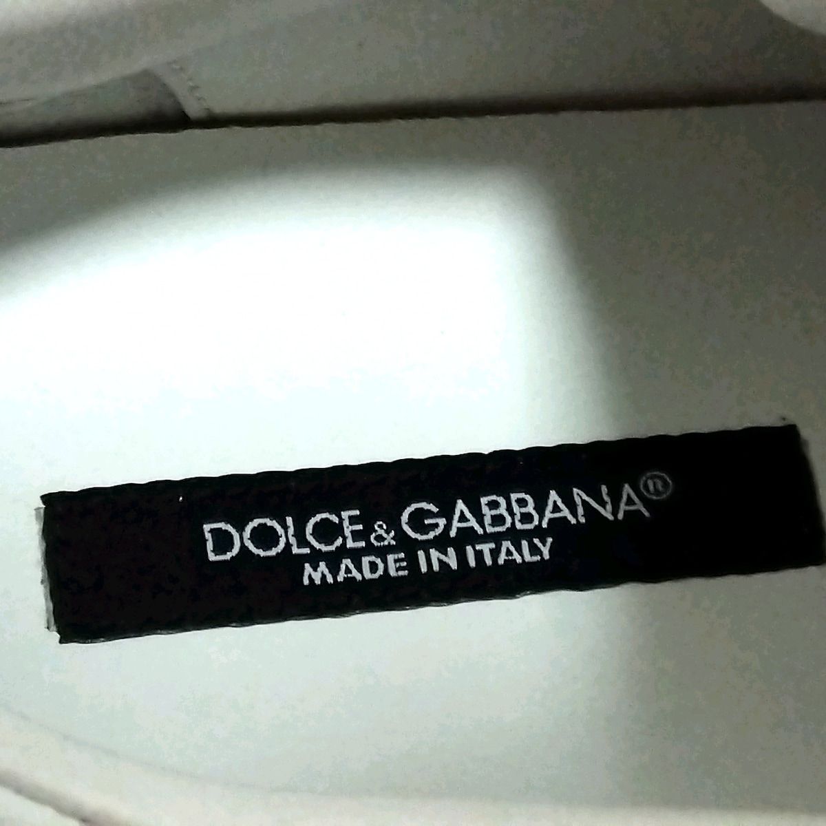 DOLCE&GABBANA(ドルチェアンドガッバーナ) スニーカー 36 1/2 レディース美品  - 白×レッド レザー