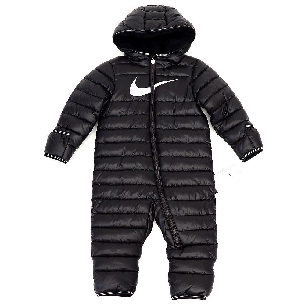 24FW NIKE ベビー SWOOTH スノースーツ サイズ 12M 74-80cm ブラック 66M132-023 ナイキ 子供服 5L3 H06229 KUG16