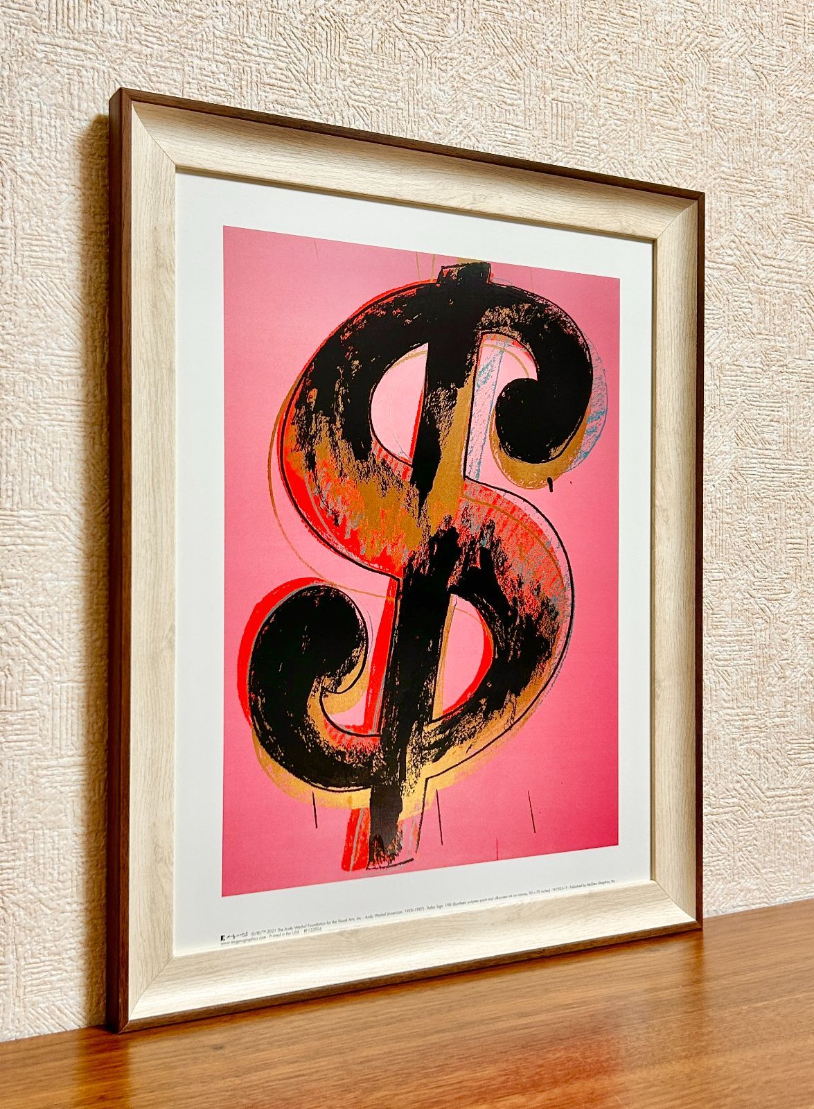 新品☆額縁付アートポスター(BRUCE MCGAW GRAPHICS)☆アンディ