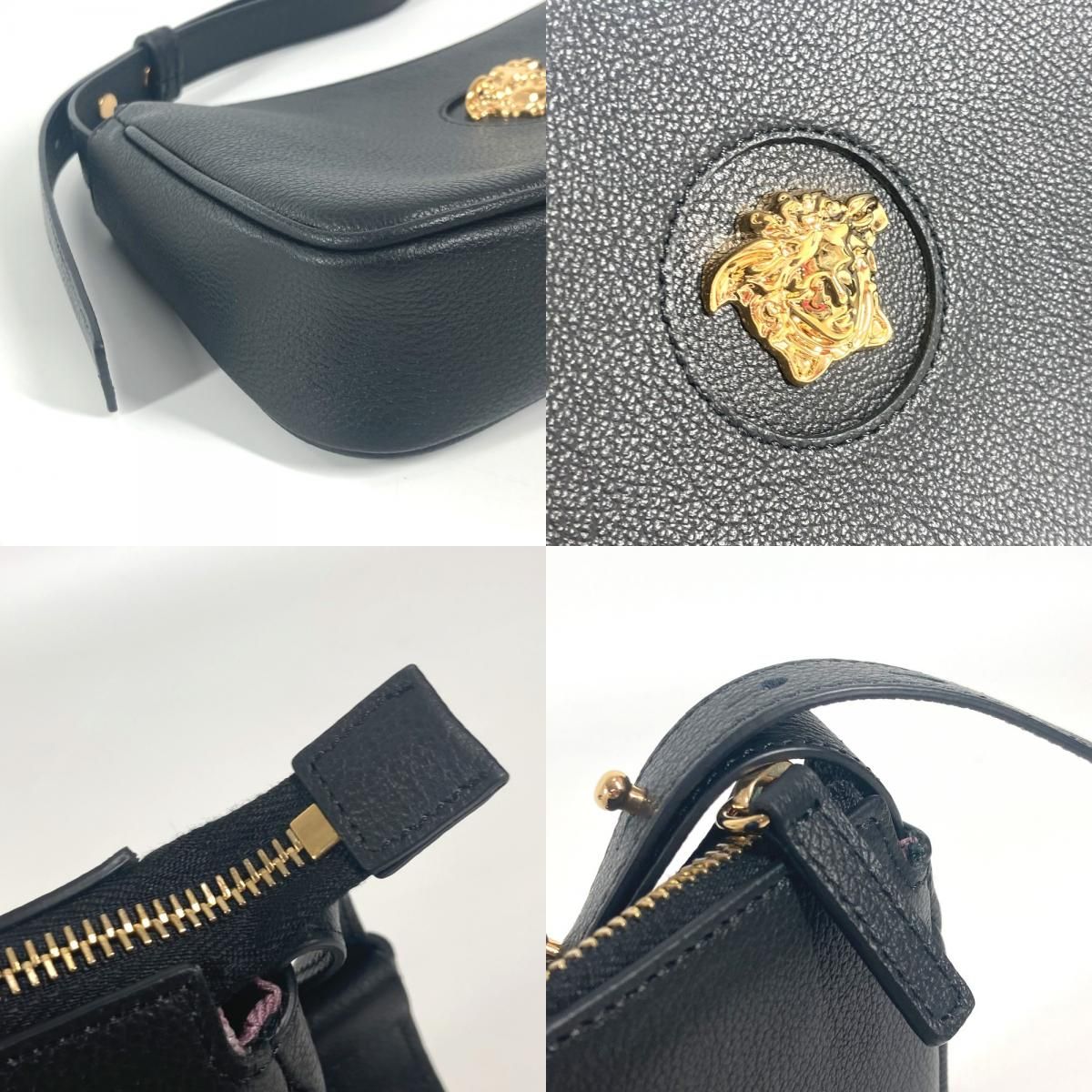 VERSACE ヴェルサーチ ショルダーバッグ メデューサ ロゴ レザー