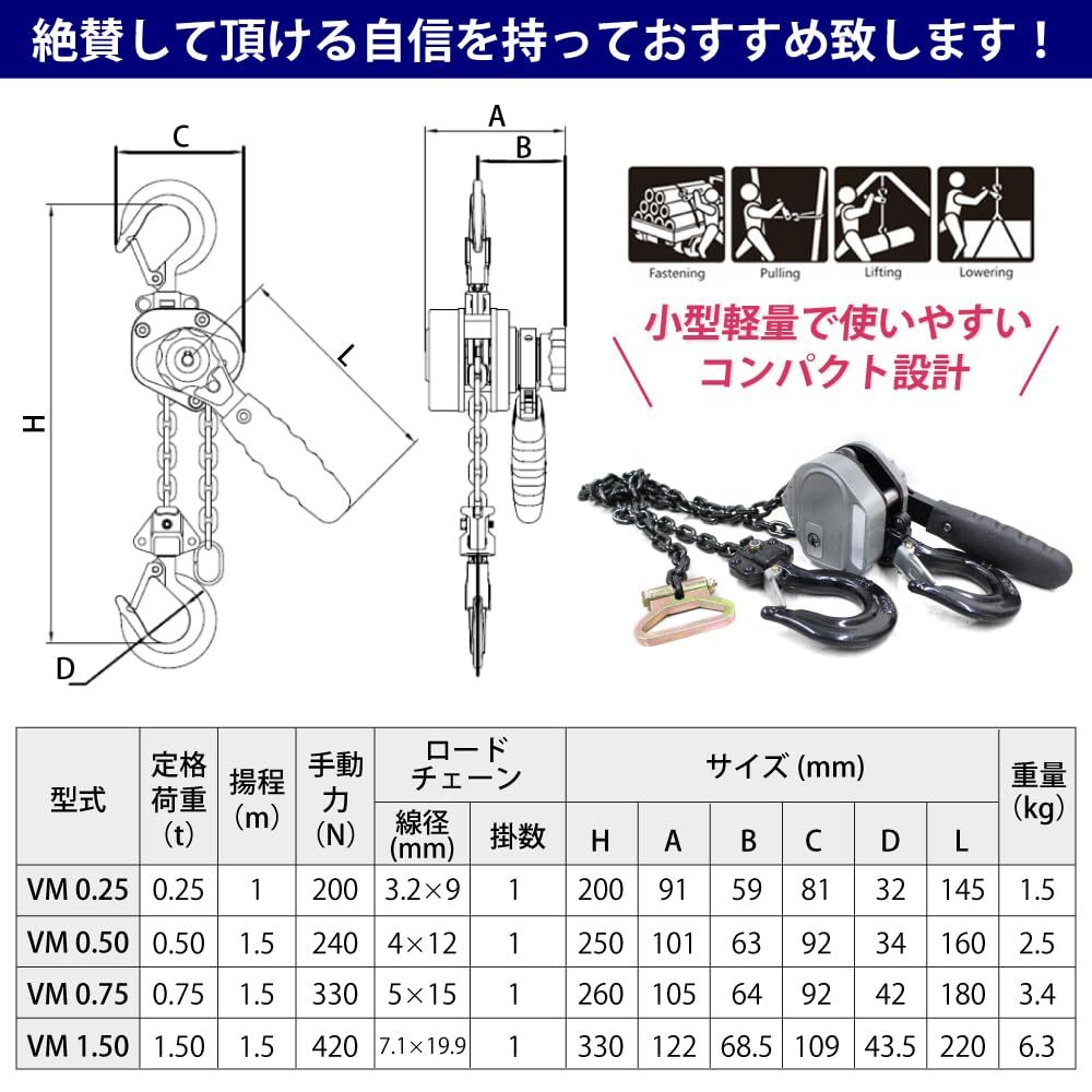 チェーンブロック 荷締機