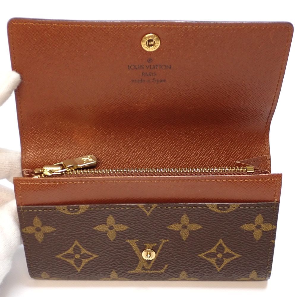 LOUIS VUITTON】ルイ・ヴィトン モノグラム ポルトモネ・ジップ 二つ折 