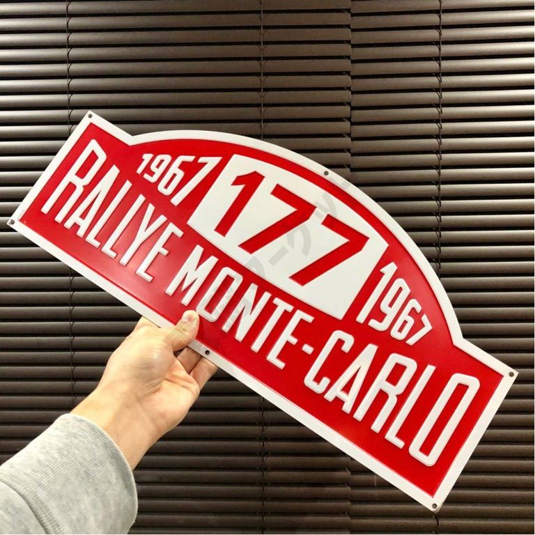 モンテカルロ 177 1967 ミニクーパー ナンバープレート ミラジーノ モンテカルロ 177 1967 ミニクーパー ナンバープレート