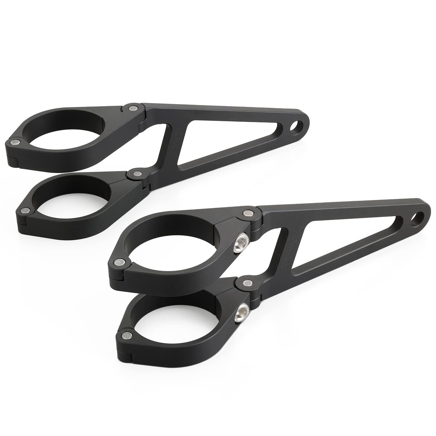 品質保証 ！ PatternName φ41mm ロング デイトナ Daytona バイク用 ヘッドライトステー 汎用 フォーククランプ アルミヘッドライトブラケット φ41mm ロング 27902 ブラック