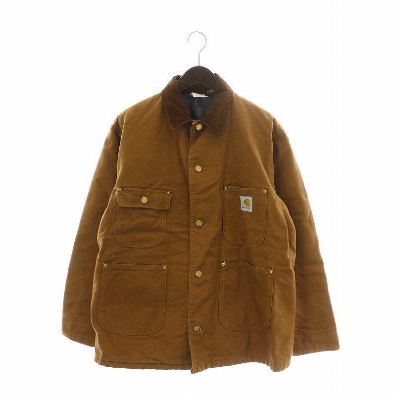 Carhartt ミシガンチョアコート 42 ブラウン カバーオール カーハート carhartt ヴィンテージ 1988年製 80s USA製 ミシガン