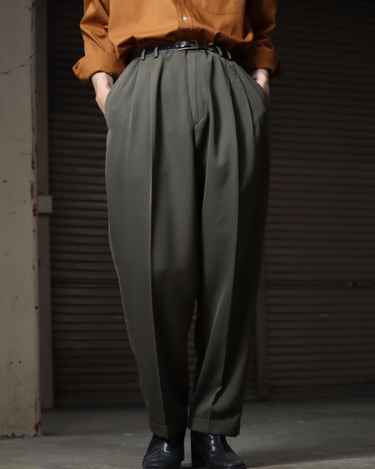 1990s- dockers wool blend 2tuck silky slacks 90年代 ドッカーズ 2