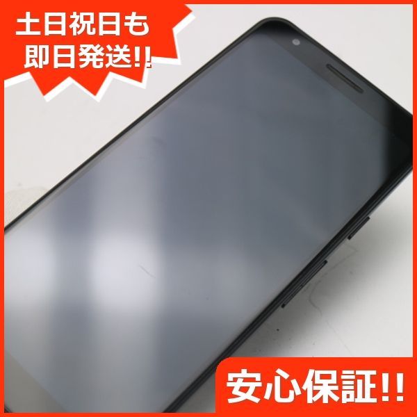 美品 SoftBank Google Pixel 3a 64GB ジャストブラック スマホ 土日祝