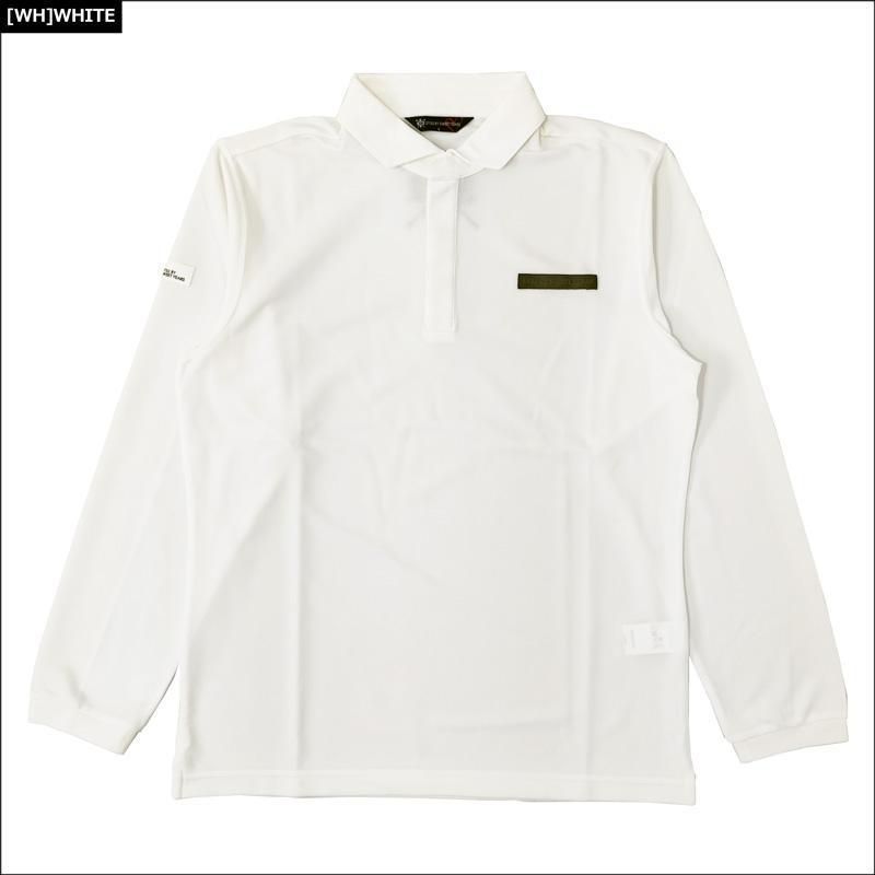 未使用　SY32 GOLF 2023 メンズ 長袖ポロシャツ LONG SLEEVES POLO SYG-2140 2WF2 比翼ボタン  エスワイサーティートゥ ゴルフウェア L