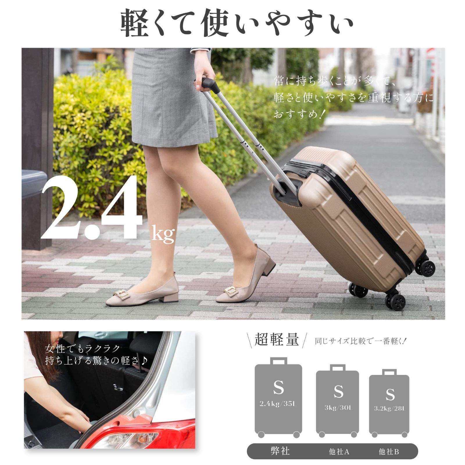 チアキ スーツケース 前開き キャリーケース　旅行 機内持ち込み  スーツケース Amazon.co.jp: [チアキ] 前開き スーツケース キャリーケース
