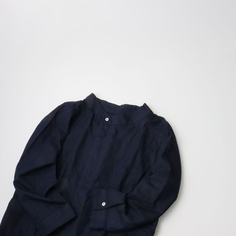 パラスパレス ブラウス シャツ コットン100% シェルボタン スタンドカラー パラスパレス ブラウス シャツ コットン100% シェルボタン