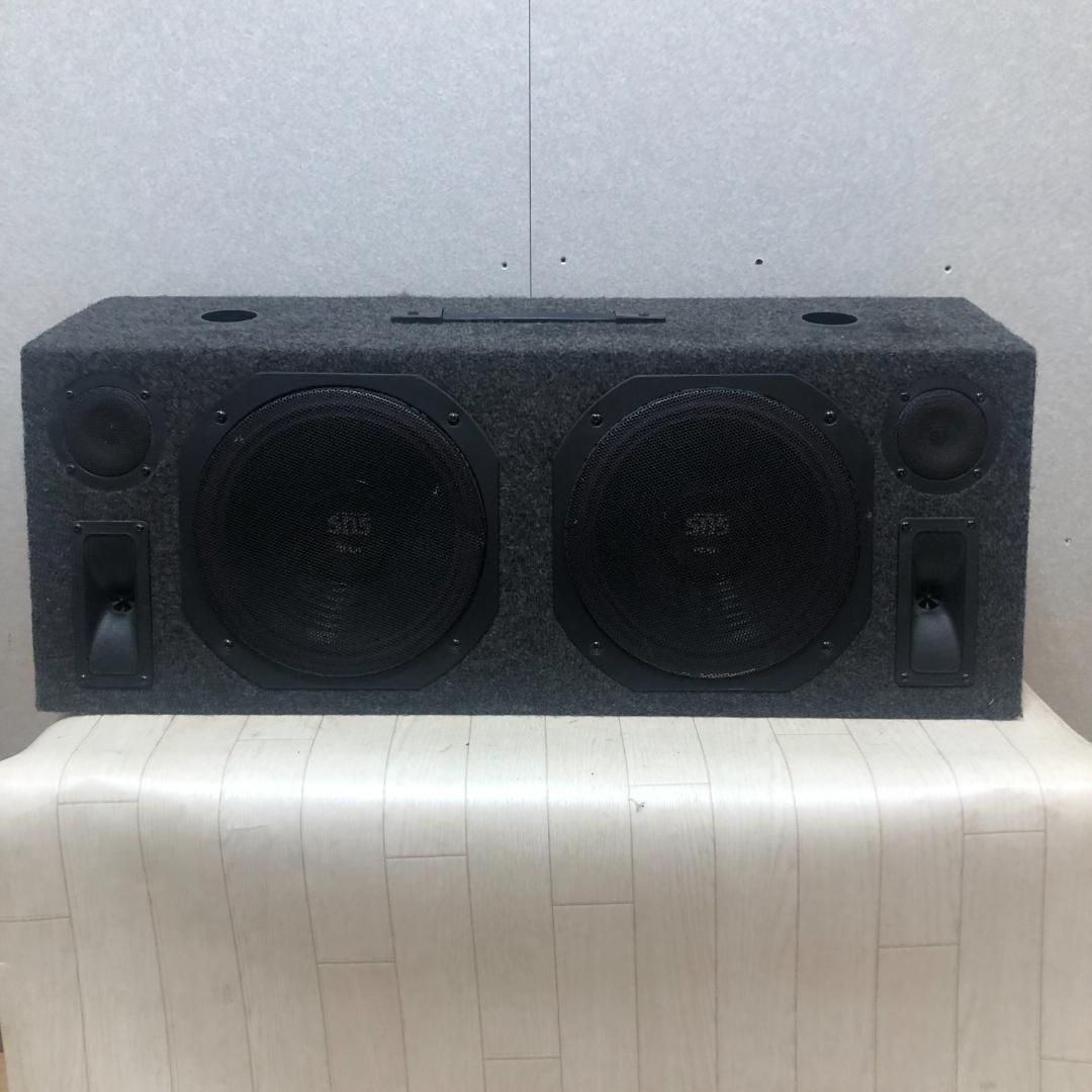 FUSION SNS 25cmウーファー搭載 86cm大型スピーカーボックスフュージョン サブウーファー 車載用 持ち手付き 0810-2