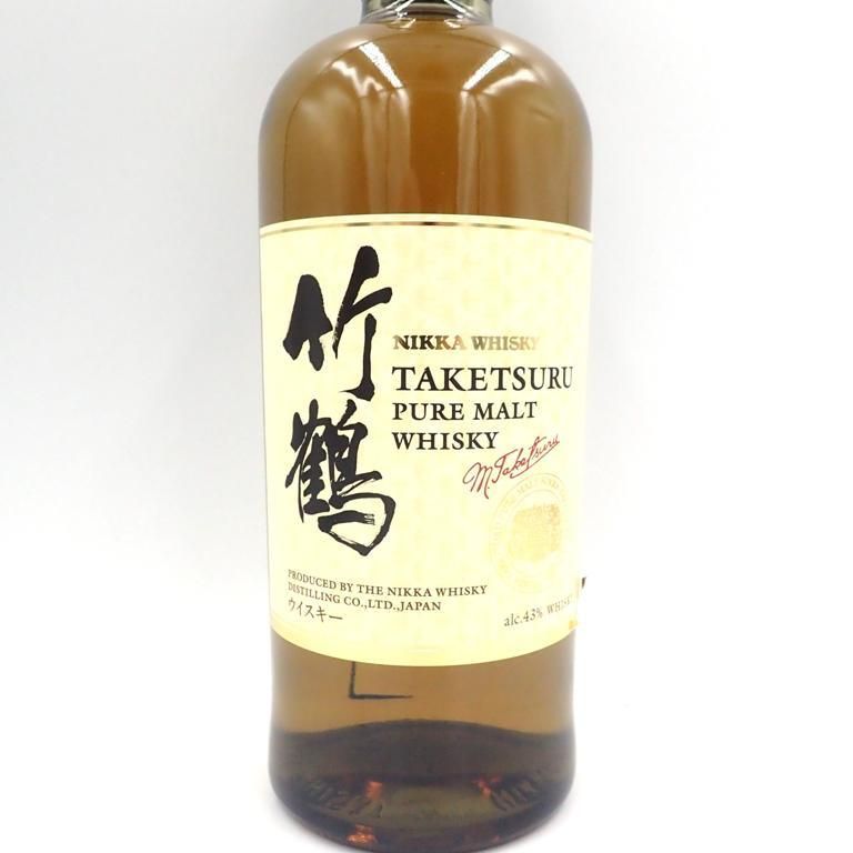 東京都限定◇ニッカ 竹鶴 ピュアモルト 白ラベル 700ml 43%【G2
