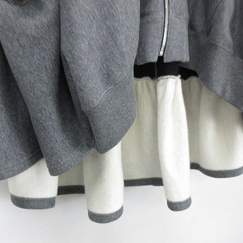 ジュンヤワタナベ JUNYA WATANABE 23AW 裏起毛ジップアップ ポンチョ風