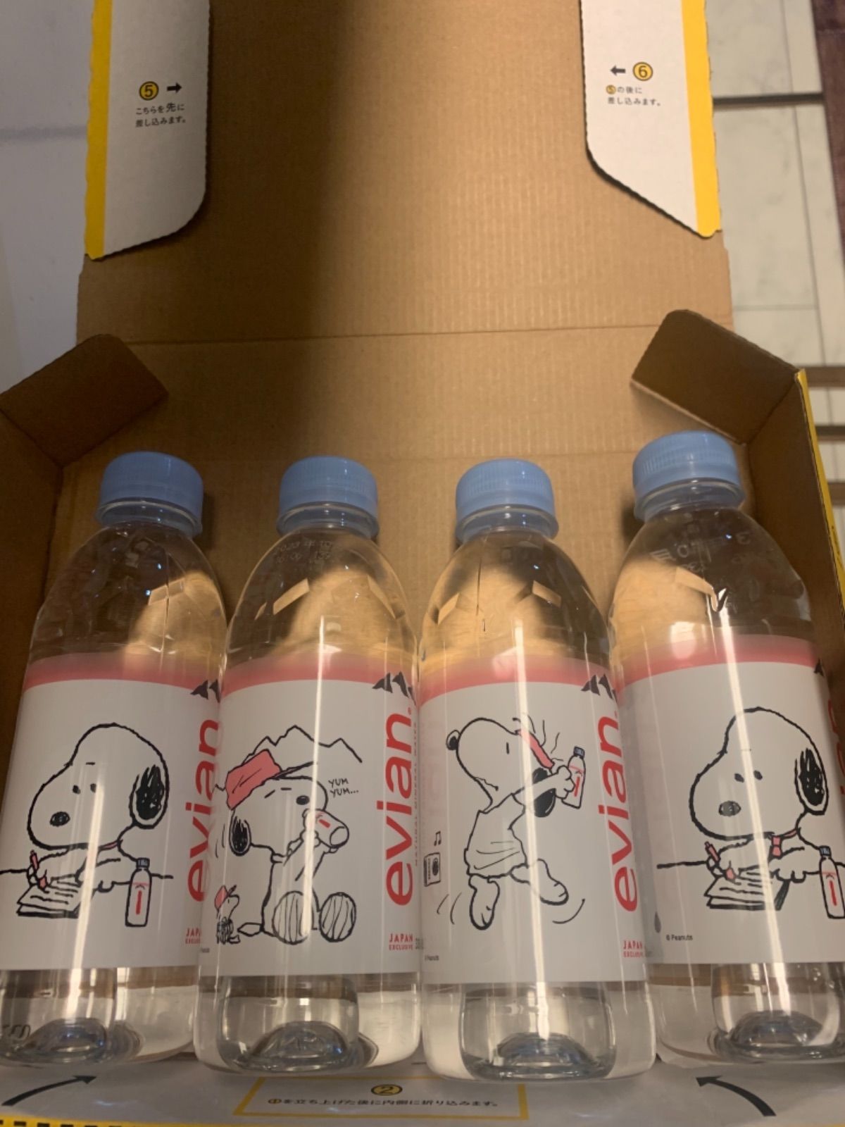 evian ミネラルウォーター SNOOPY