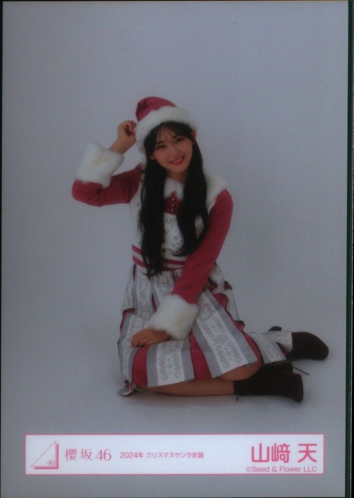 櫻坂46 生写真 2024年 クリスマスサンタ衣装 山崎天 コンプ