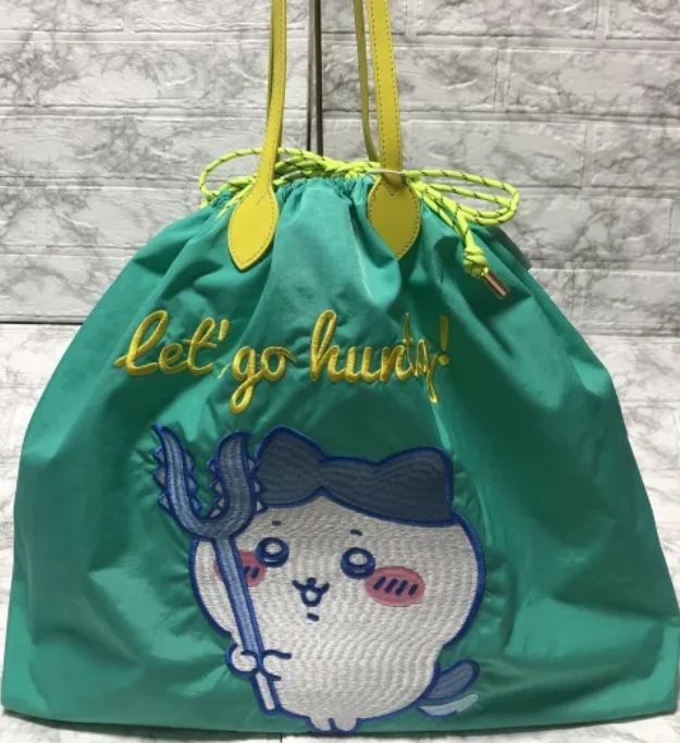 ちいかわ 刺繍トートバッグ ハチワレ狩りへいこう！COL
